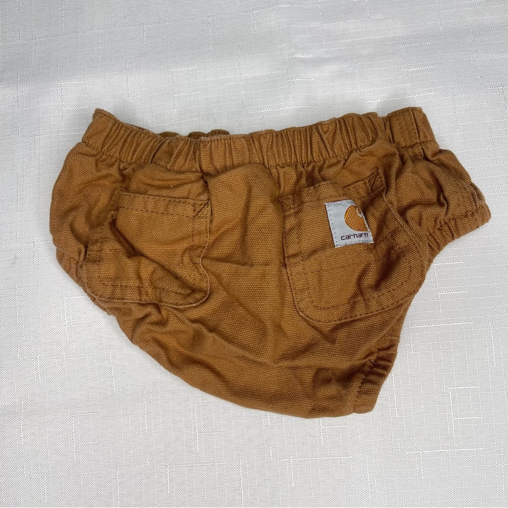 Boys Carhartt tan boy baby diaper cover size 0-3 months
